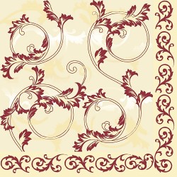 Serviette Michel bordeaux