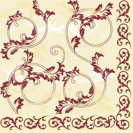 Serviette Michel bordeaux