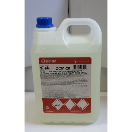 DCM-20 - Detergent Multisurfaces Chloré - 1x5Lt