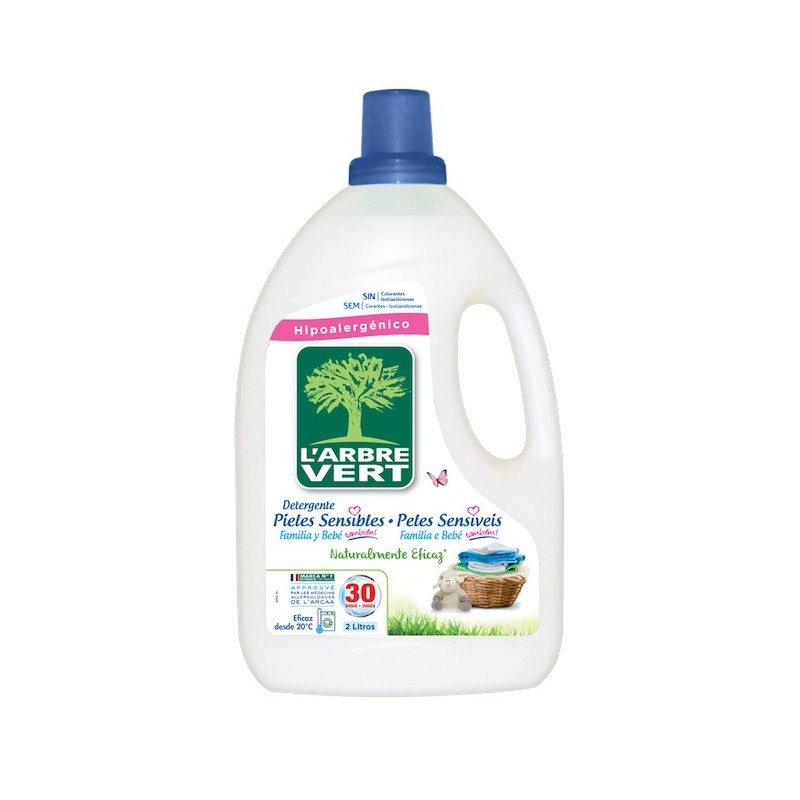 L'ARBRE-VERT - Lessive Liquide Peaux Sensibles - 6x2000ml