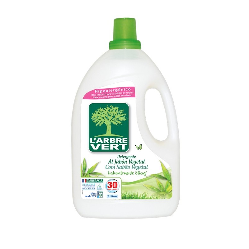 L'ARBRE-VERT - Lessive Liquide Savon Végétal - 6x2000ml