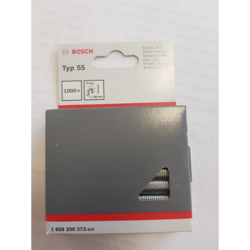 Agrafes Bosh Typ 55 - carton de 1000