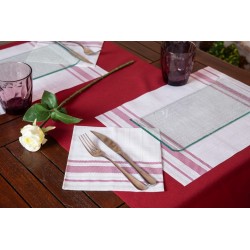Serviette 1C Gc CLASS 40x40 Bistrot Bordeau