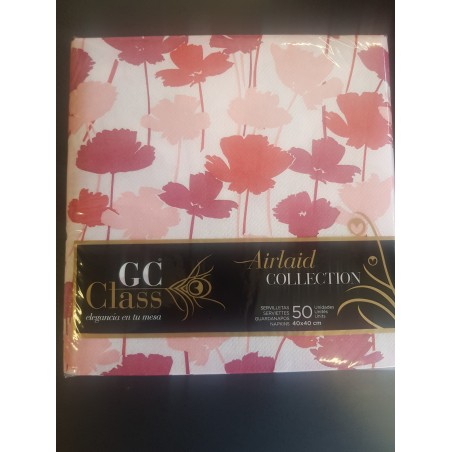 Serviette 1C Gc CLASS 40x40 Airlaid Elia Stone-caramel