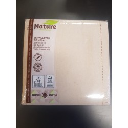 Serviette 2C Gc CLASS 40x40 Nature P&P