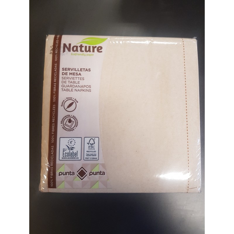 Serviette 2C Gc CLASS 40x40 Nature P&P