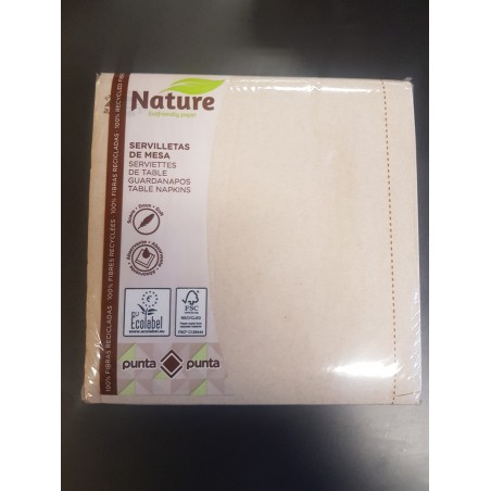 Serviette 2C Gc CLASS 40x40 Nature P&P