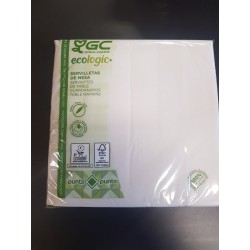 Serviette 2C Gc Ecologic 40x40 Nature P&P
