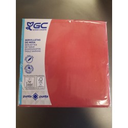 Serviette 2C Gc 40x40 Nature P&P Bordeau