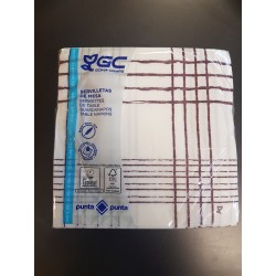 Serviette 2C Gc 40x40 P&P nice Bordeau