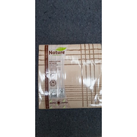 Serviette 2C Gc 40x40 P&P Nice Natura Cacao