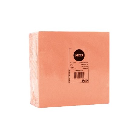 Serviette papier couleur saumon 2 plis 40*40