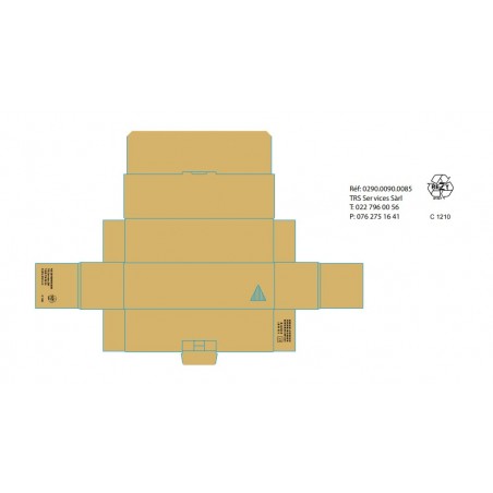 Carton Ondulé 3 mm Brun 290*90*85 mm