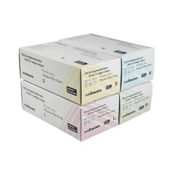 Gants à usage unique en Latex polymer Plus Extra Weitacare - non poudré - Taille L