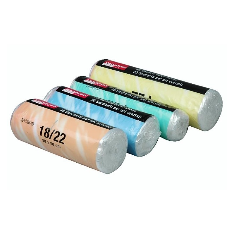 Sachets multi-usages Venardo HDPE - sans OKS - 18/22 litres - Epaisseur 7my