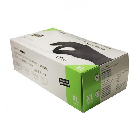 Gants à usage unique en Nitril Weitacare - non poudré et non stérile - Taille XL