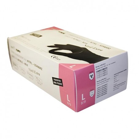 Gants à usage unique en Nitril Weitacare - non poudré et non stérile - Taille L