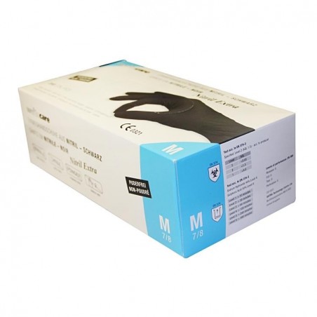 Gants à usage unique en Nitril Weitacare - non poudré et non stérile - Taille M